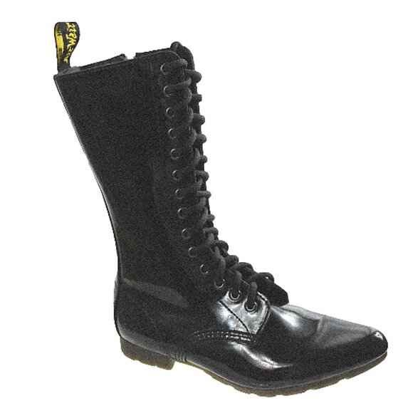 Dr. Martens Stacey Ritzy Collection Patent Lamper Combat Lace-Up, Size 6 - Picture 4 of 10